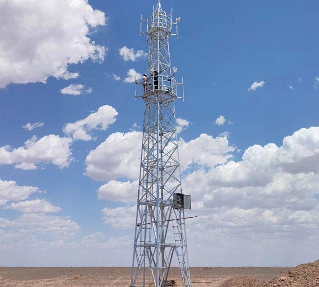 內蒙戈壁灘遠距離微波傳輸項目